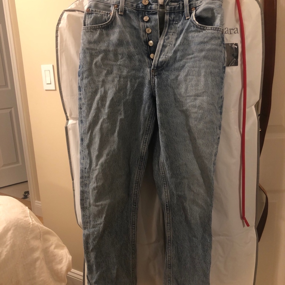NWOT AGolde Riley jeans in Renewal size 23